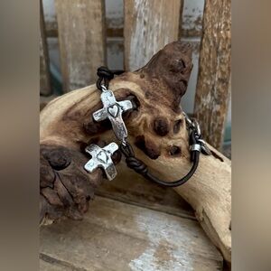 Island Cowgirl dream with faith Double Sided bracelet, Ring Set NEW!